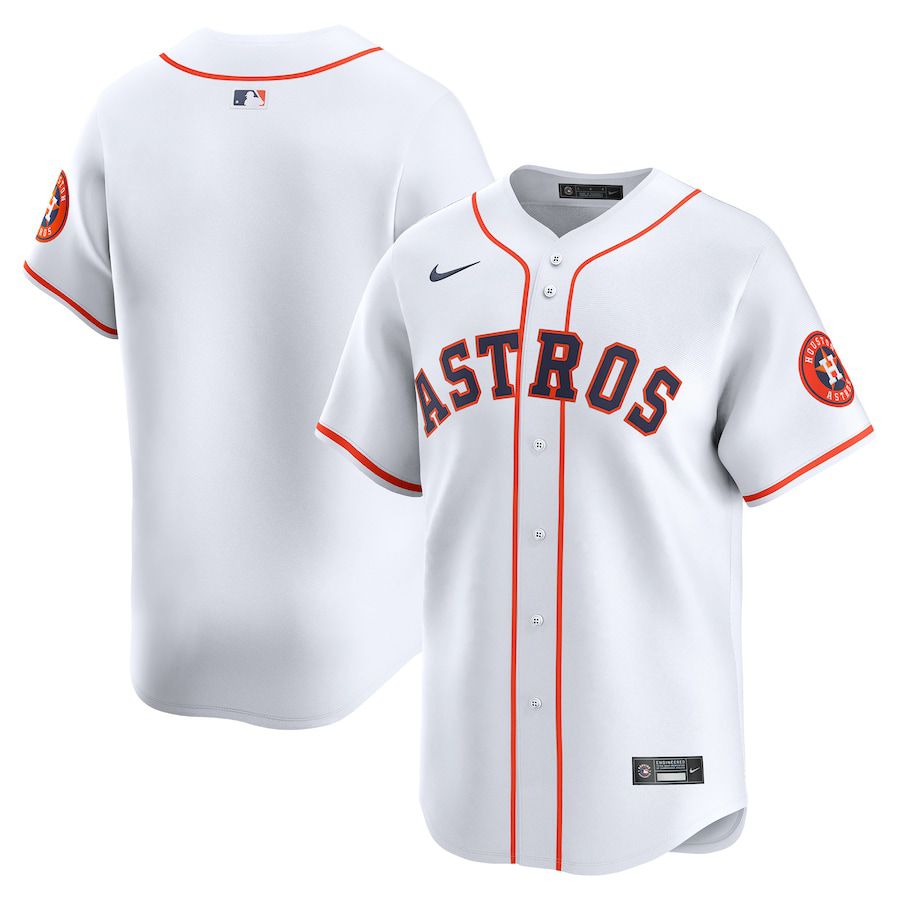 Men Houston Astros Nike White Home Limited MLB Jersey->houston astros->MLB Jersey